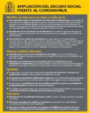 Ampliación del Escudo social frente al coronavirus