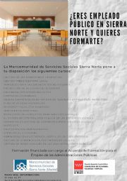 LA MANCOMUNIDAD DE SERVICIOS SOCIALES SIERRA NORTE DESARROLLA UN AÑO MÁS, Y YA SON DIEZ CONSECUTIVOS, SU PLAN FORMATIVO DESTINADO A EMPLEADOS PÚBLICOS