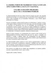 Ver imagen de LA SIERRA NORTE DE MADRID SE VUELCA CON LOS AFECTADOS POR LA DANA EN VALENCIA